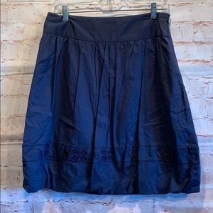 American Eagle bubble hem skirt sz 4 side zip blue